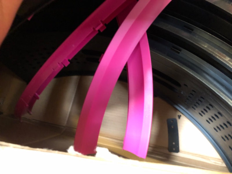 Photo 1 of MIWOOYY Large Cat Exercise Wheel with LED Lights - 40 inch Red ABS Plastic Cat Wheel Exerciser for Indoor Cats, Safety Cat Treadmill with Non Slip Runway & Lock Pin