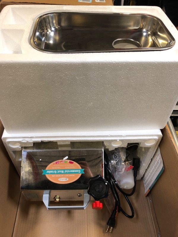 Photo 1 of Newhai 1.3HP Commercial Meat Grinder, Electric Meat Grinding Machine, Heavy Duty Industrial Meat Mincer, Sausage Stuffer Grinding Plates Stuffing Tubes, Grinding Chicken Bones for Restaurant