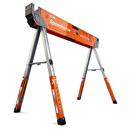 Photo 1 of Bora Speedhorse Xt Adjustable Steel Sawhorse, 1500 Lb. Capacity 2 PACK 