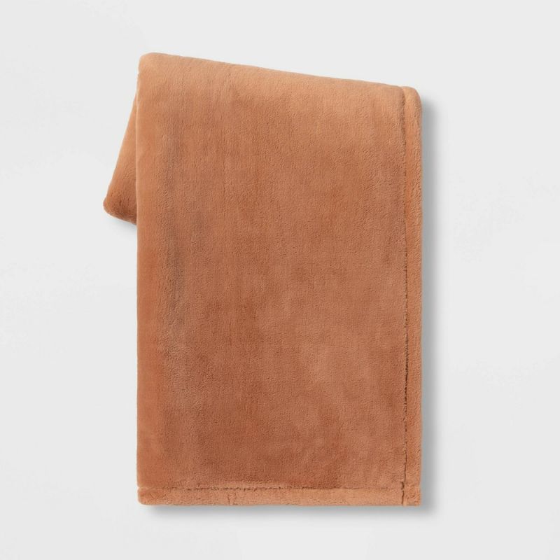 Photo 1 of Oversized Primalush Throw Blanket Clay - Threshold™