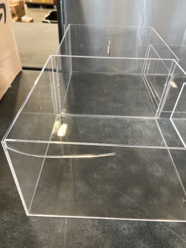 Photo 4 of 6 Pack Acrylic Display Boxes Cube Riser, Food Display Stands for Party Buffet Risers Clear Cake Stand Acrylic Square Food Display Set Dessert Table Display Nesting Riser Jewelry Display Holder 2 (10 x 10 x 6) , 2 (9 x 9 x 4) 2 (6 x 6 x 2) =