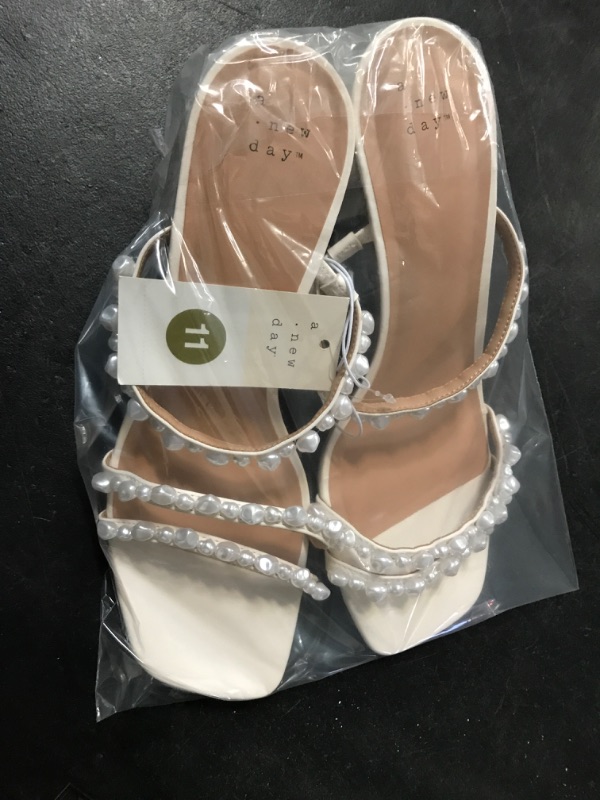 Photo 3 of Size 11 Women's Stacy Mule Heels - a New Day™ Cream 
