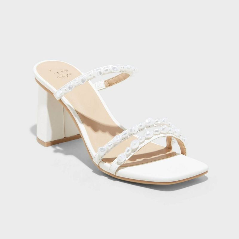 Photo 1 of Size 11 Women's Stacy Mule Heels - a New Day™ Cream 
