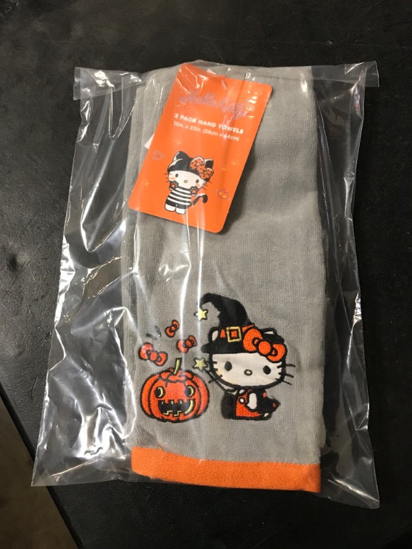 Photo 2 of Hello Kitty Halloween 2 pack hand towels 15inx25in