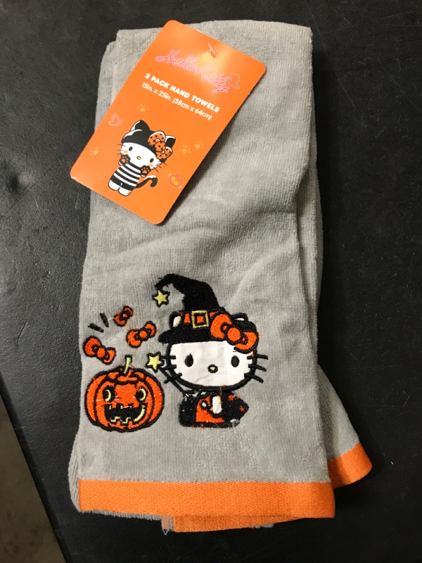 Photo 1 of Hello Kitty Halloween Hand towel 2pck 15inx25in