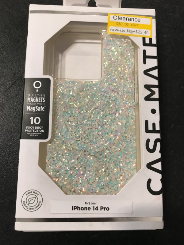 Photo 2 of Case-Mate Apple iPhone 14 Pro Case with MagSafe - Twinkle Diamond