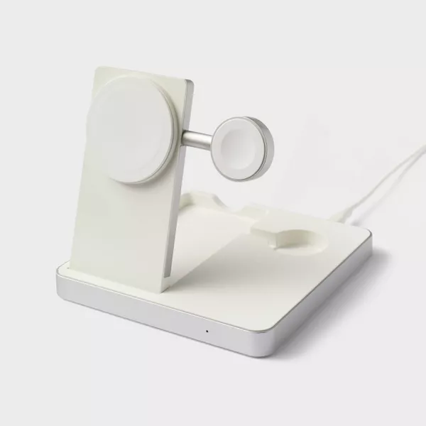 Photo 1 of 3 in 1 Charger for iPhone Watch and Apple AirPods - Heyday™ White