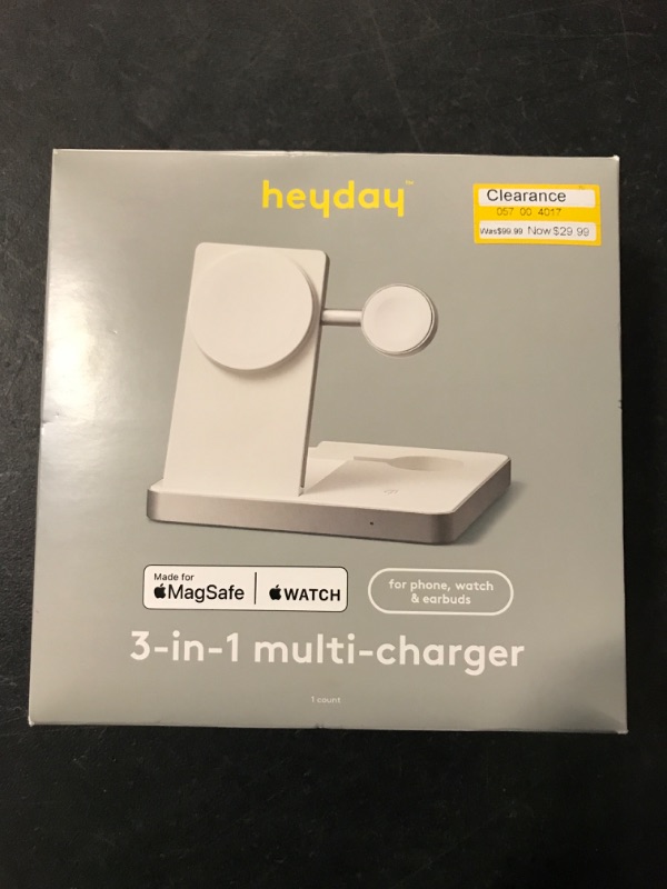 Photo 2 of 3 in 1 Charger for iPhone Watch and Apple AirPods - Heyday™ White