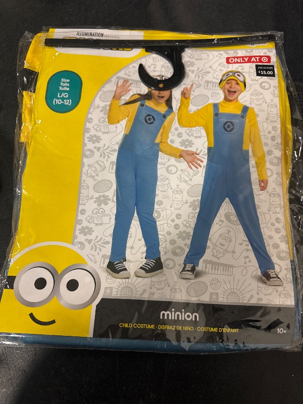 Photo 2 of size large Kids' Despicable Me 2 Minions Bob Halloween Costume 
