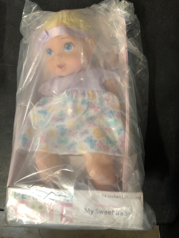 Photo 4 of Perfectly Cute 14" Girl Baby Doll - Blonde Hair, Blue Eyes
