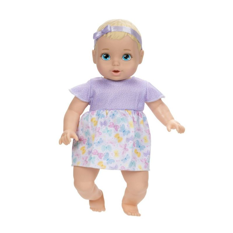 Photo 1 of Perfectly Cute 14" Girl Baby Doll - Blonde Hair, Blue Eyes
