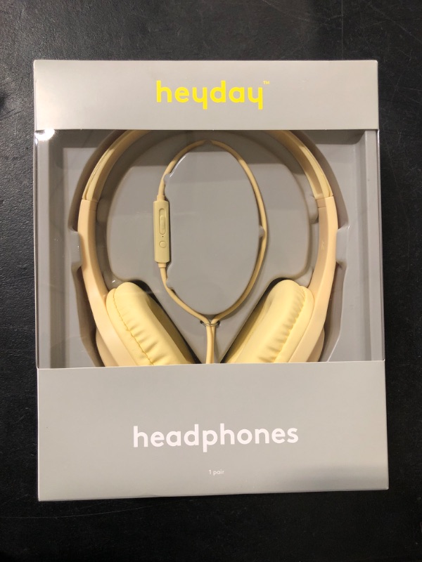 Photo 2 of Wired on-Ear Headphones - Heyday™ Mist Yellow
