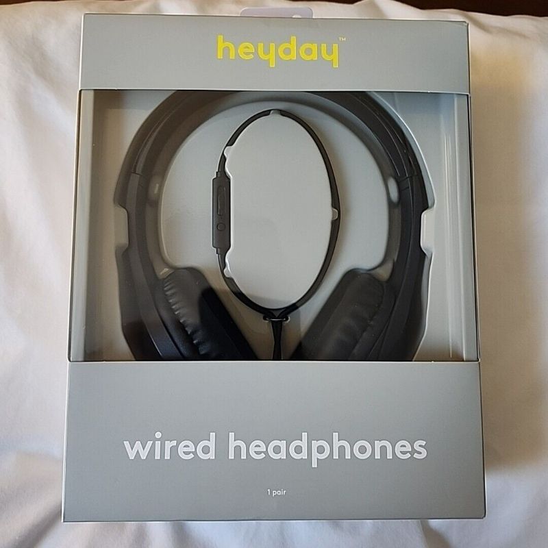 Photo 2 of Headphones Heyday Wired 3.5mm Jack with Mic & Remote Black
