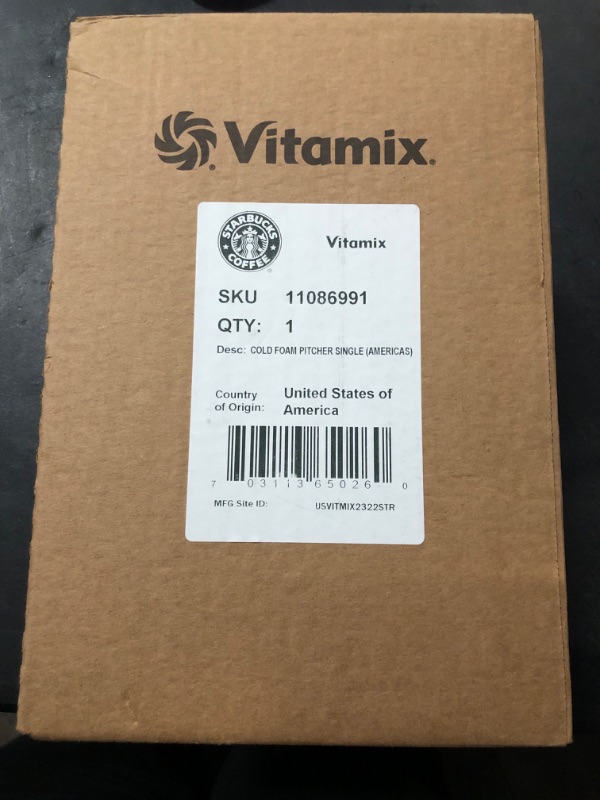 Photo 4 of Vitamix 32oz Cold Foam Pitcher Aer Blade VM0189 New in Box
