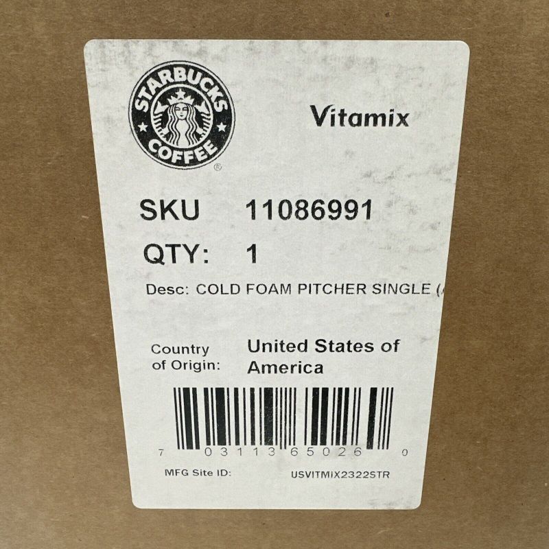 Photo 3 of Vitamix 32oz Cold Foam Pitcher Aer Blade VM0189 New in Box
