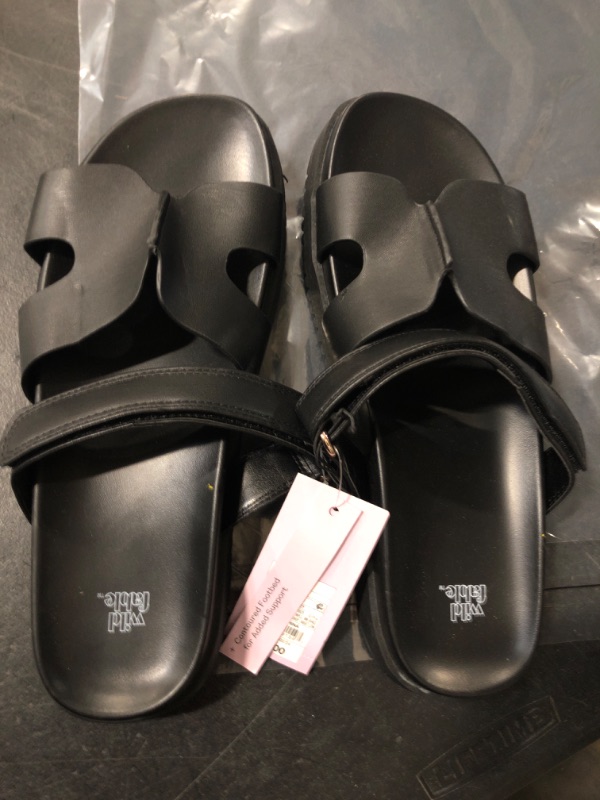 Photo 2 of Women's Hayley Slide Sandals - Wild Fable™ Black 8.5
