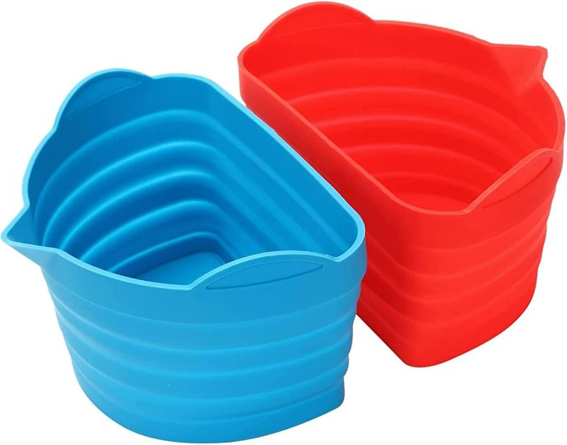 Photo 2 of Slow Cooker Silicone Separator Slow Cooker Silicone Inner Liner Slow Cooker Split Inner Liner Bakeware Organizer for Cabinet Slide Out (C, One Size)
