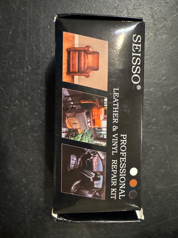 Photo 1 of SEISSO Vinyl and Leather Repair Kit for Furniture, Sofa, Jacket, Couches, Car Seats and Purse. Easy Instructions to Match Any Color, Restore Any Material, Bonded, Italian, Pleather, Genuine
