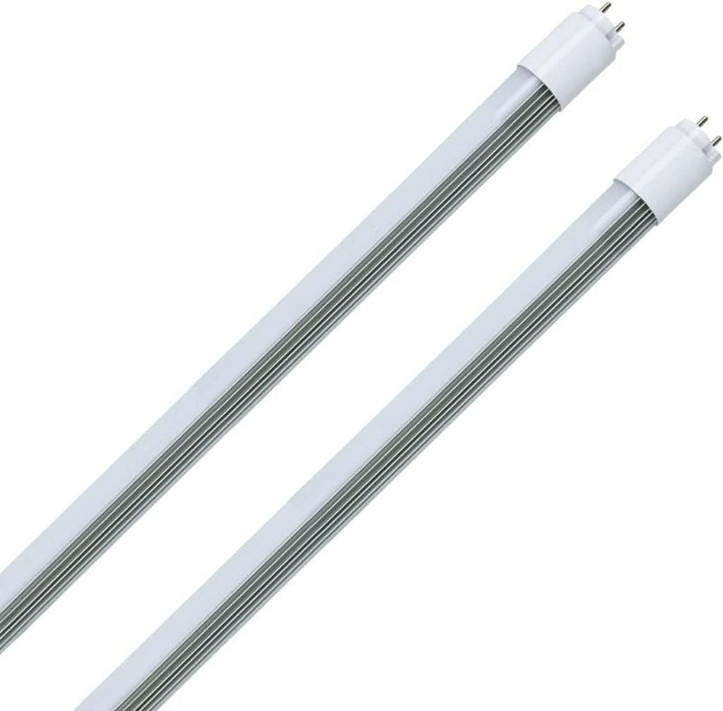 Photo 1 of 4FT 48 Inch LED Replacement for Fluorescent Tube Light, Dual Ended F32T8/F40T12 Bulb, 18W 5000K 2520lm, Ballast Compatible or Bypass, 1-10V Dimmable, DLC&UL Listed, Type A+B-2 Pack

