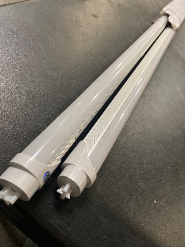 Photo 1 of 4FT 48 Inch LED Replacement for Fluorescent Tube Light, Dual Ended F32T8/F40T12 Bulb, 18W 5000K 2520lm, Ballast Compatible or Bypass, 1-10V Dimmable, DLC&UL Listed, Type A+B-2 Pack
