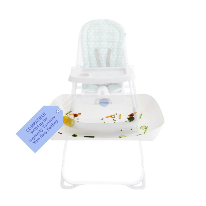 Photo 1 of CATCHY - Food Catcher - Compatible with ity by Ingenuity Yummity Yum Easy Folding High Chair + 11 Other High Chairs - Highchair Sold Separately - Baby Food Mess Catcher - Under High Chair Accessory
