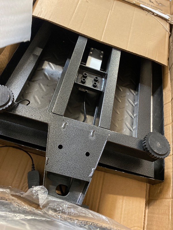 Photo 1 of QWORK Foldable 600LB Weight Computing Postal Scale, Floor Platform Digital Scale, Accurate Warehouse Large Shipping Mailing LB/KG Calculator
