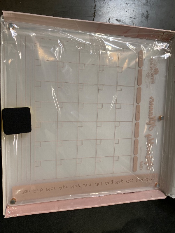 Photo 1 of acrylic monthly planner with eraser 