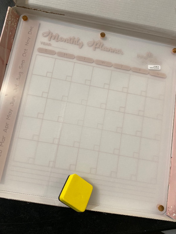Photo 1 of acrylic monthly planner with eraser 