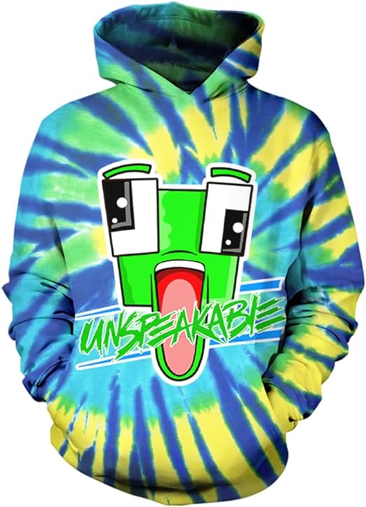 Photo 1 of large kids Fashion merch for kids boys, 6-8 Year Game Pullover Hooded Sweatshirts Novelty Pattern Hoodies for Teens
