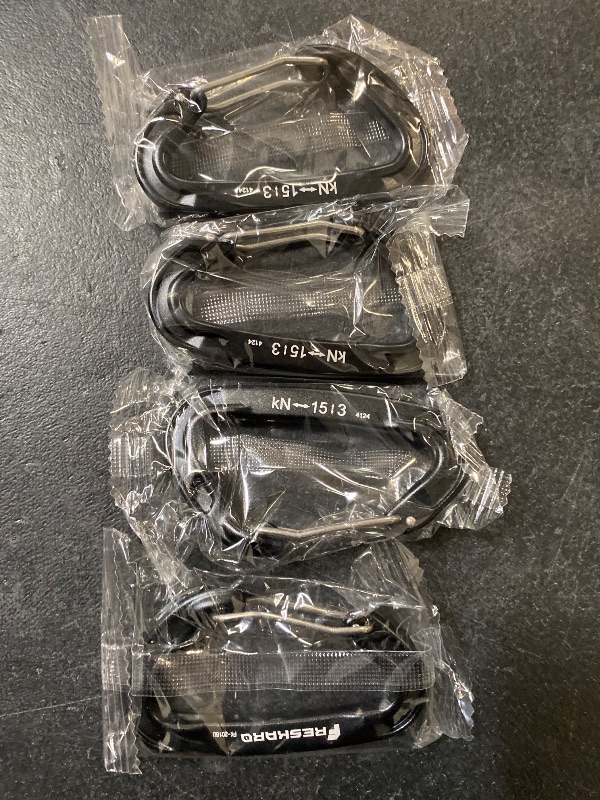 Photo 1 of FresKaro 15kN-3372lbs Heavy Duty Wiregate Carabiners, Reliable Time-Tested Stainless Steel Spring Gate, for Camping, Hiking, Hammocks, Backpacking, Dog Leash etc., 3.15inch
