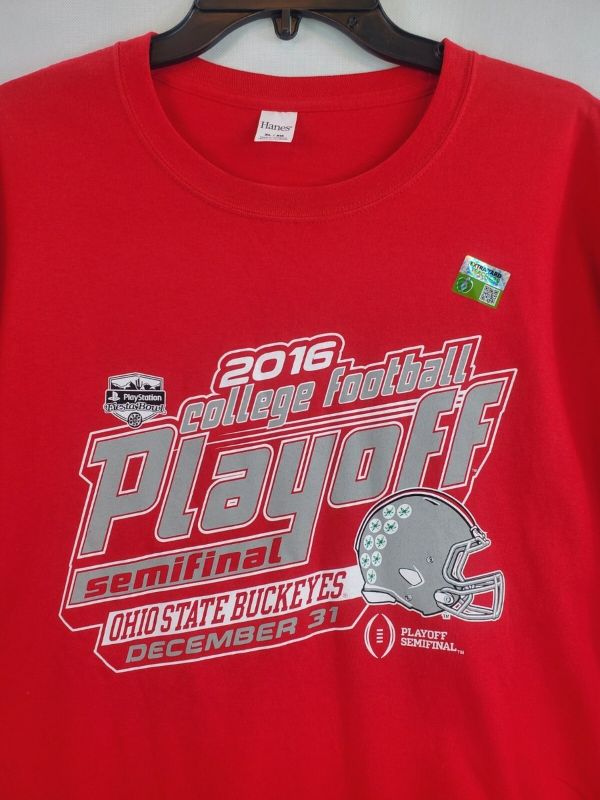Photo 1 of 2016  PlayStation Fiesta Bowl Ohio State Buckeyes Extra Large XL T-Shirt
