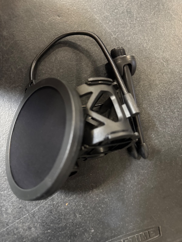 Photo 1 of Foldable Microphone Tripod Stand Desktop Mic Holder Shock Mount Pop Filter for Online Broadcasting Chatting Singing
