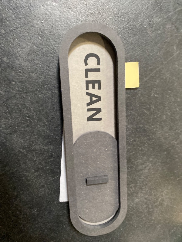 Photo 1 of GEEKBEAR Clean Dirty Dishwasher Slider Sign (Gray) - Made with Premium MDF Wood - Wood Slider Indicator with Bold Text
