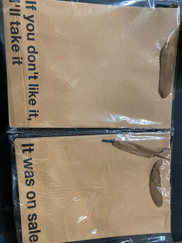 Photo 1 of MilkToast Brands It Was On S ale Funny Gift Bags - 4 Piece Set, Inappropriate Snarky Wrapping for Birthdays, Perfect for Friends, Coworkers, Office Parties, White Elephant, and Quirky Adult Humor