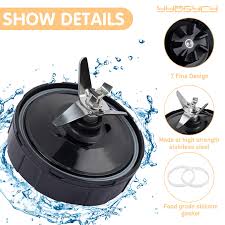 Photo 1 of Updated 7 Fins for Ninja Blender Blade Replacement Parts Compatible with Nutri Ninja Auto iQ BL682-30 BL642-30 BL450-30 BL482-30 BL687CO-30 NN100 BN751 BN801 Foodi ss351 ss401 18oz 24oz 32oz
