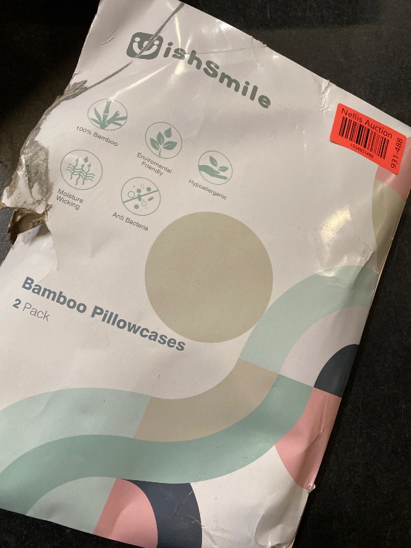 Photo 1 of WishSmile Cooling Queen Pillow Cases Set of 2 Breathable Cool Silky Soft Rayon Derived from Bamboo Fabric, Moisture Wicking for Hot Sleepers,Hair and Skin Friendly,Teal,2 Pack,20x30IN