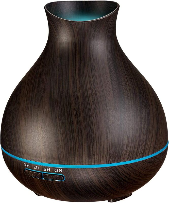 Photo 1 of BZseed Aromatherapy Essential Oil Diffuser, 550ml Ultrasonic Fragrant Oil Large Room Humidifier, Diffusers for Home with Timer and Waterless Auto-Off, 7 Color LED Lights,Cool Mist Humidifiers
