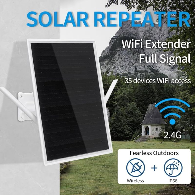 Photo 1 of 15W Solar WiFi Repeater with 26000mAh Battery for Enhanced Signal Boost