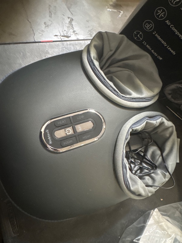 Photo 1 of Nekteck Shiatsu Foot Massager Machine and Heat, Air Compression with Deep Kneading Therapy, Relax for Home or Office (Large Size)
