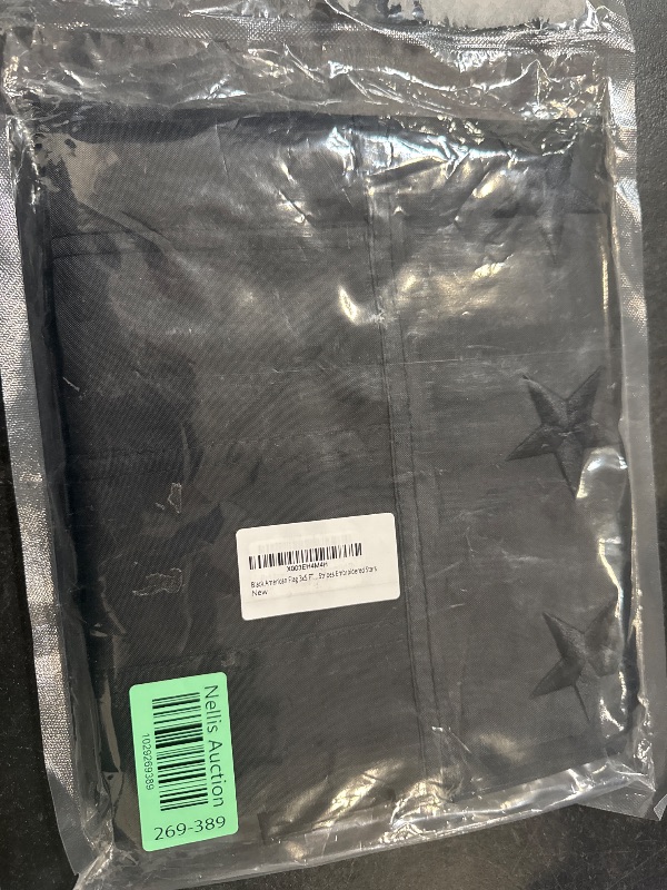 Photo 1 of Black American Flag 3x5 FT, Heavy Duty Black American Flags Outdoors, USA Flag 3x5 FT, American Flags for Outside With Embroidered Stars, Sewn Stripes