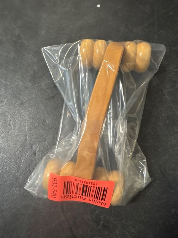 Photo 1 of Wooden Massage Roller Stick Hand Massager for Legs Back Portable Muscle Massager
