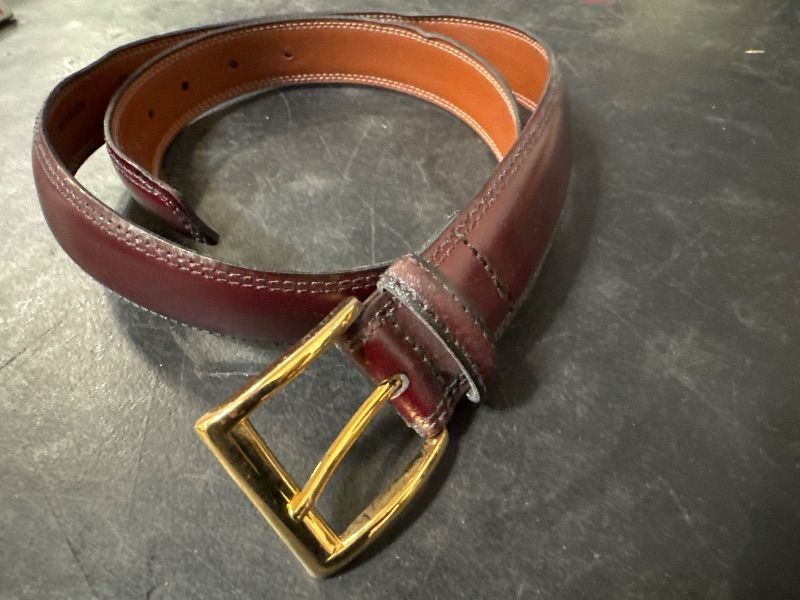 Photo 1 of size 34/85 split cow hide belt 