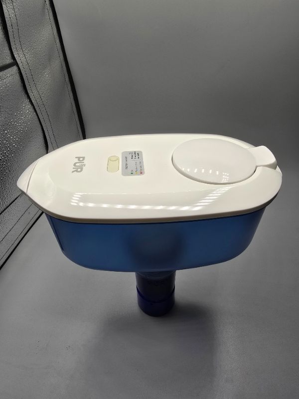 Photo 1 of PUR Plus 11-Cup Replacement 1 Lead-Reducing, Powerful Filtration, Filter Change Light Indicator, LockFit Cap Design - White