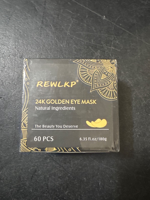 Photo 1 of 24k Gold Eye Collagen Patches - Puffy Eyes & Dark Circles Treatments, Reduce Under Eye Bags and Smooth Wrinkles, Eye Skin Care Pads With Collagen