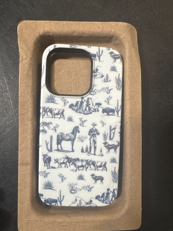 Photo 1 of Casely iPhone 15 Pro Case | Wild West Adventure | Desert Western | Bold Extra Protective Design | Compatible with MagSafe and Action Button
