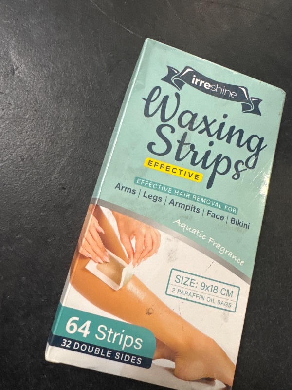 Photo 1 of Body Wax Strips 64 Counts Large Size for Face Legs Underarms Brazilian Bikini Women, 7.1 * 3.5 Inches, Wax Hair Removal Strips with Natural Formula Brand: irreshine (Body)
