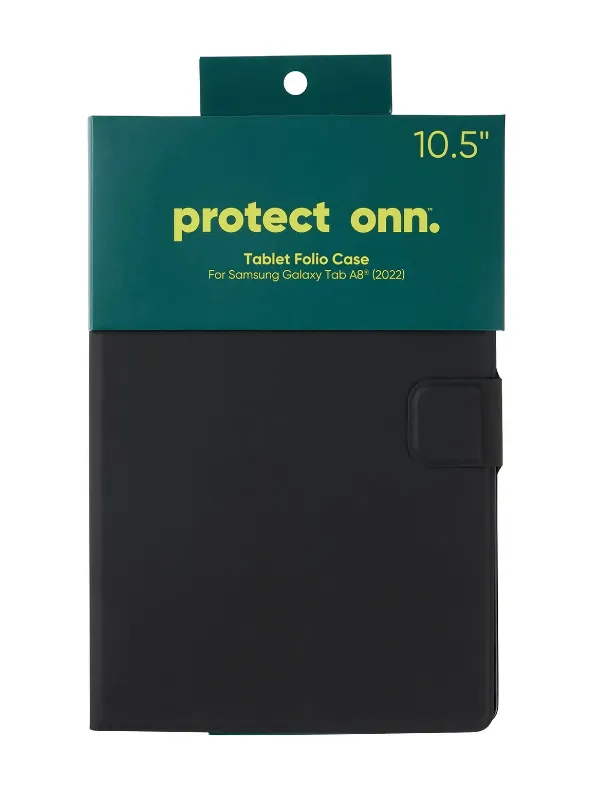 Photo 1 of onn. Tablet Folio Case for Samsung Galaxy Tab A8 10.5'' - Black
