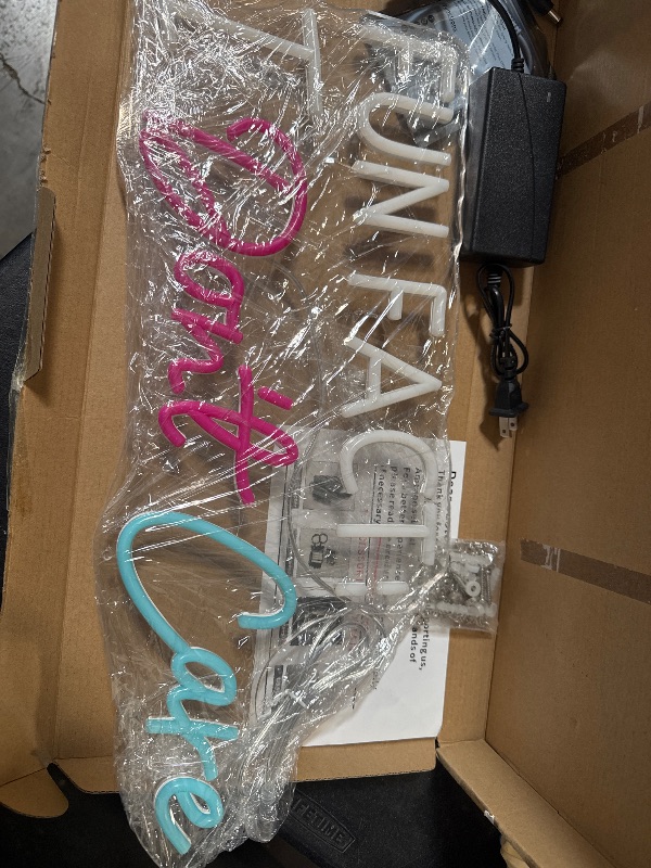 Photo 1 of Neon Sign, Fun Fact I Don't Care Neon Light, LED Neon Light Signs for Wall Decoration, Gift for Teenage Girls, 50.8.8.8.8 x 8.8 cm, Warm White
