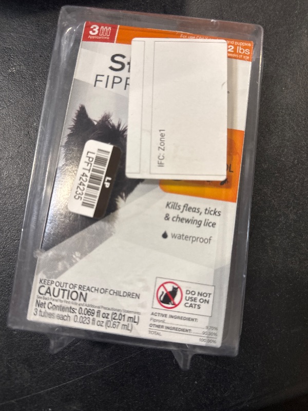 Photo 1 of Sentry Fiproguard for Dogs, Flea and Tick Prevention for Dogs (5-22 Pounds), Includes 3 Month Supply of Topical Flea Treatments