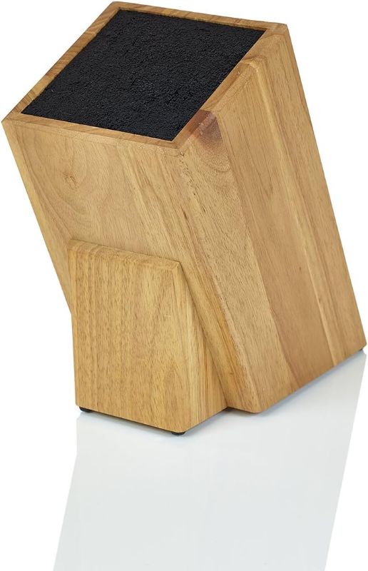 Photo 1 of Dice Knife Block, Light Oak Woodgrain
